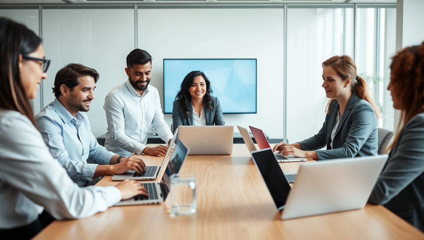 Team Zusammenarbeit beim Online Lernen